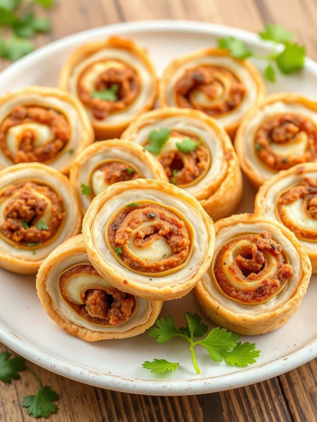 Crack Chicken Pinwheels Party Food