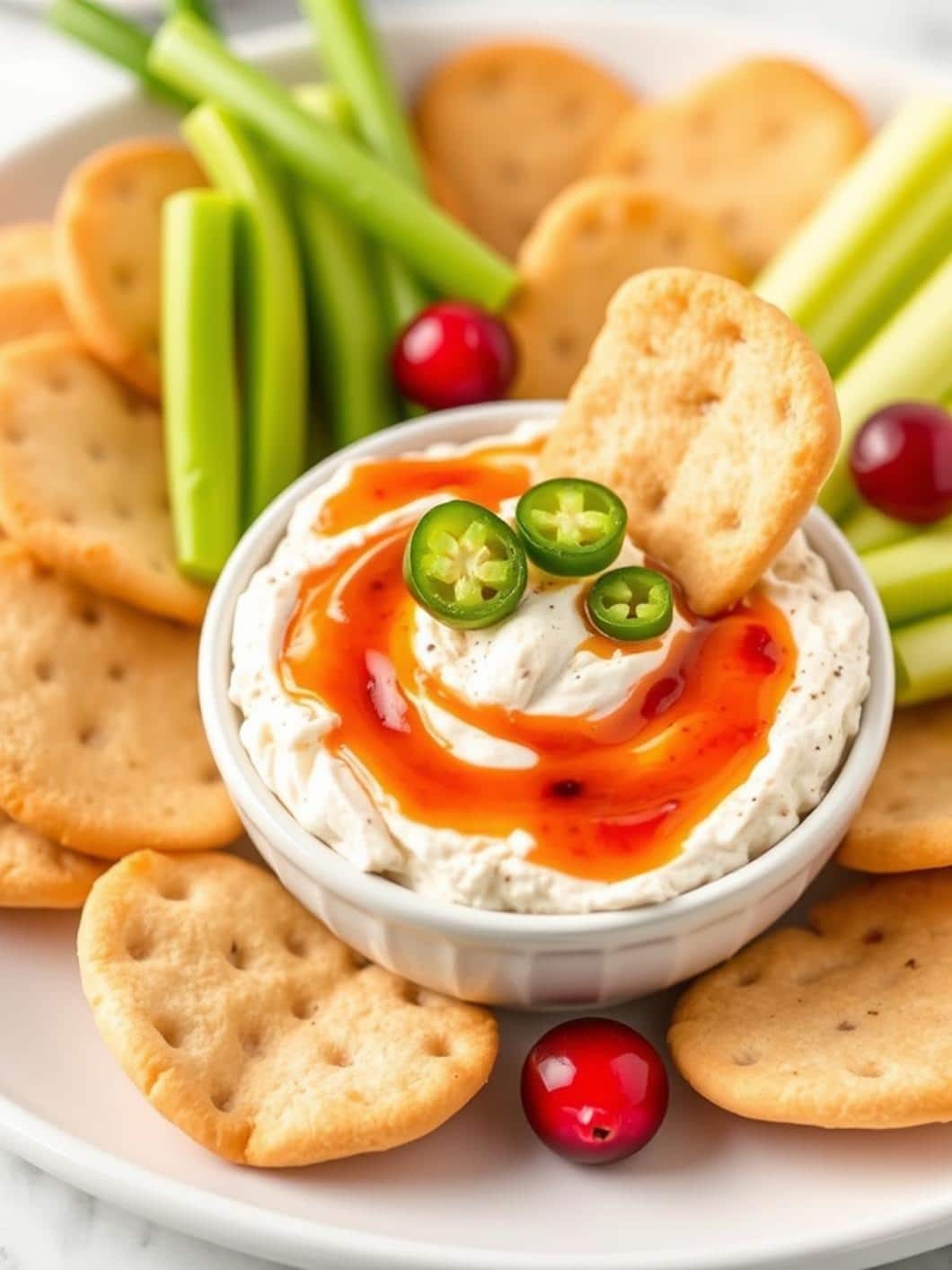 Cranberry Jalapeno Cream Cheese Dip Recipe Appetizer