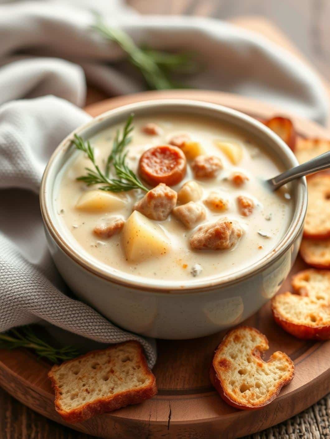 Creamy Sausage Potato Soup Recipe for Winter Dinner