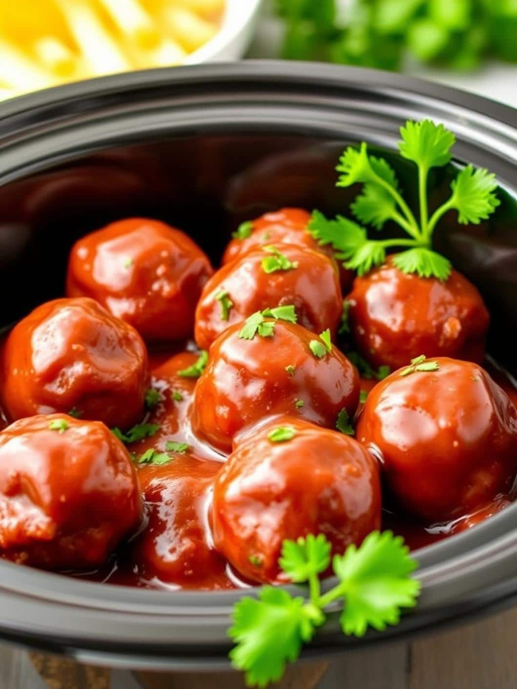 Easy BBQ Meatballs Crockpot Appetizer Recipe