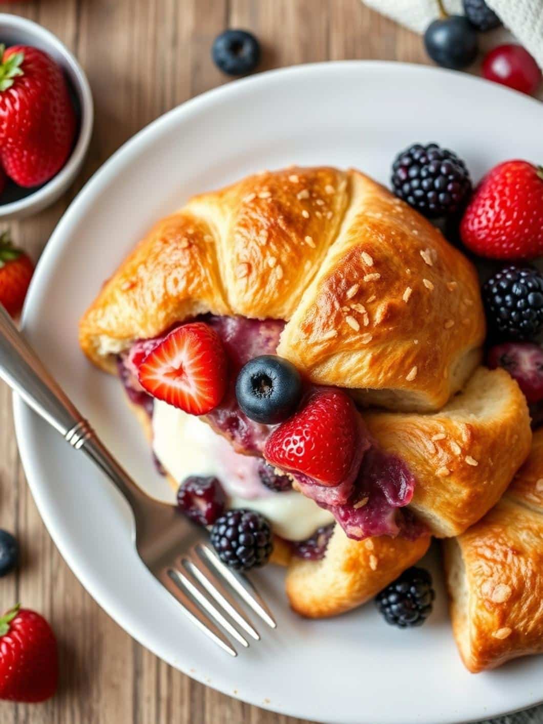Easy Berry Croissant Breakfast Bake Recipe for Brunch