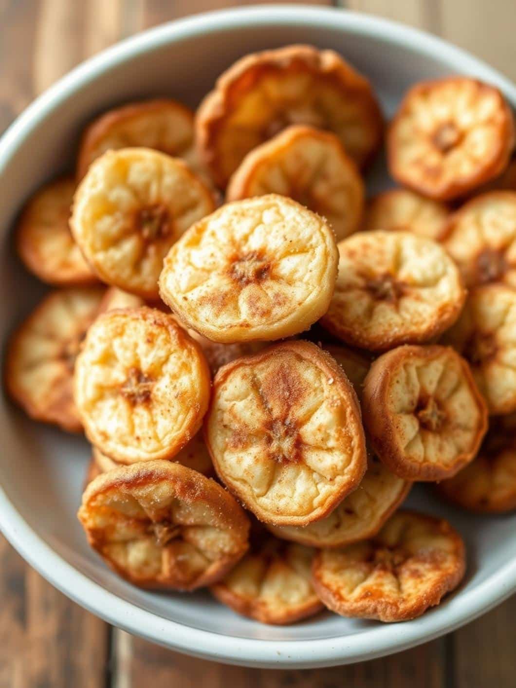 Easy Cinnamon Sugar Banana Chips Recipe Snack