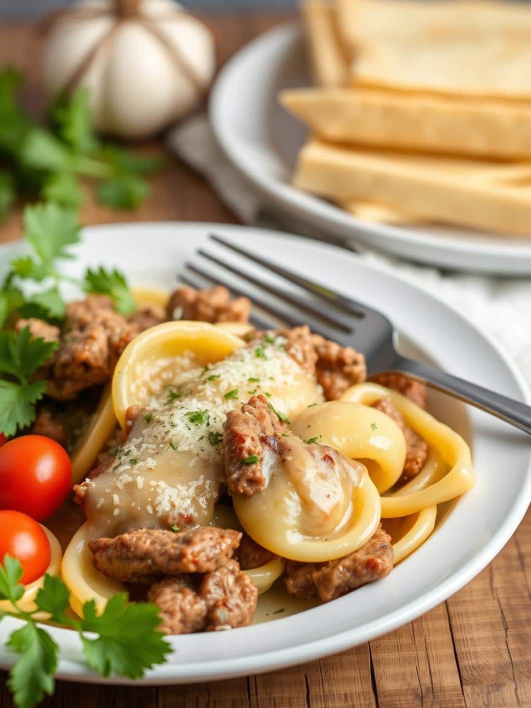 Easy Garlic Steak Tortellini Recipe For Dinner