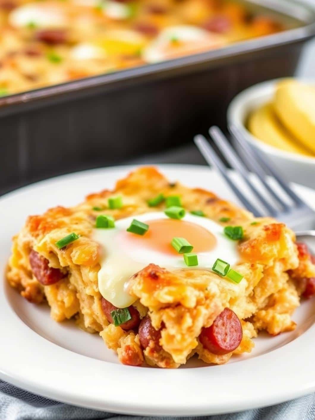 Easy Sausage Hash Brown Breakfast Casserole Recipe