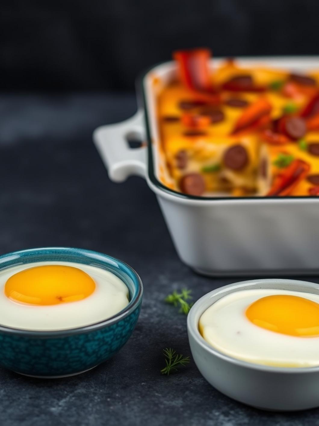 Indulgent Breakfast Casserole with Sausage and Bacon