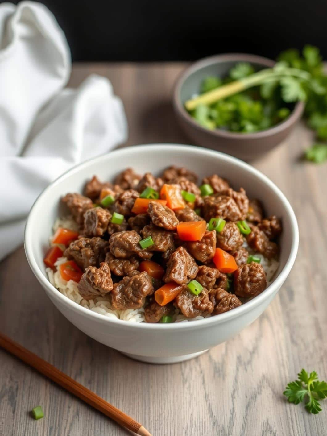 Korean Ground Beef Bowl Easy Dinner