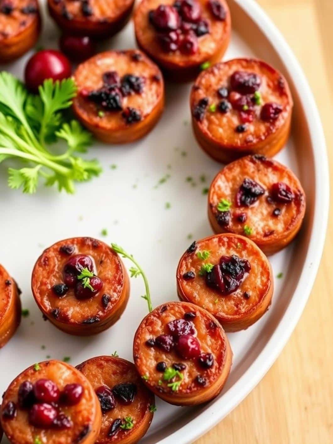 Sheet Pan Smoked Sausage Cranberry Bites Recipe