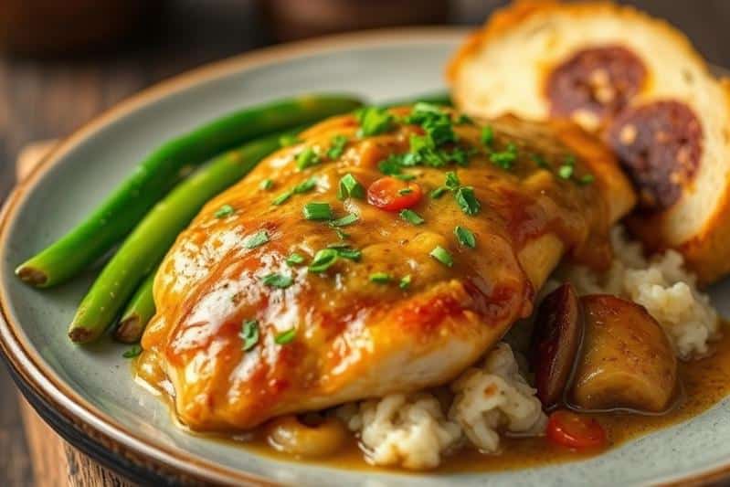 Simple Smothered Chicken Breast Dinner Recipe