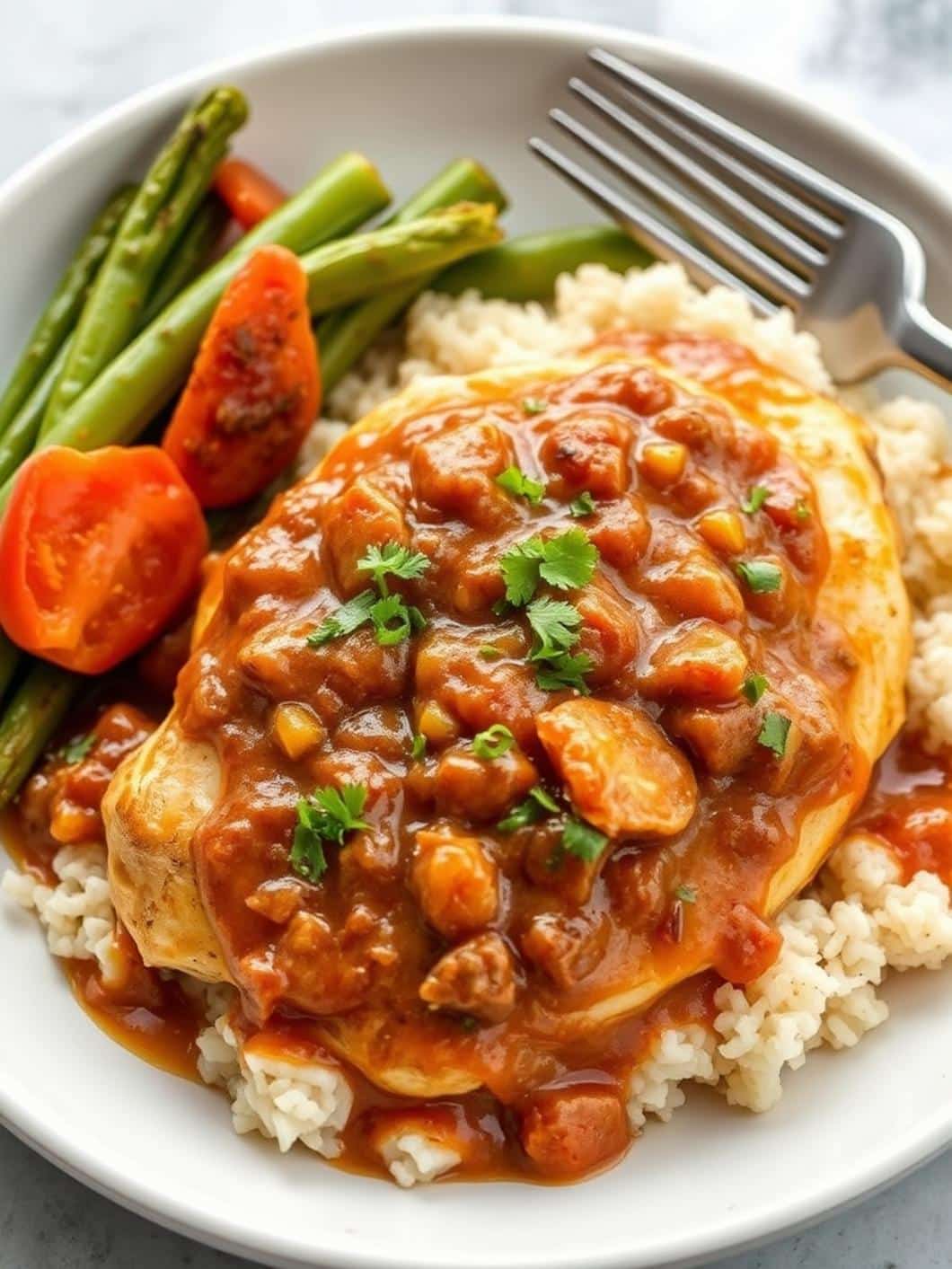 Simple Smothered Chicken Breast Dinner Recipe