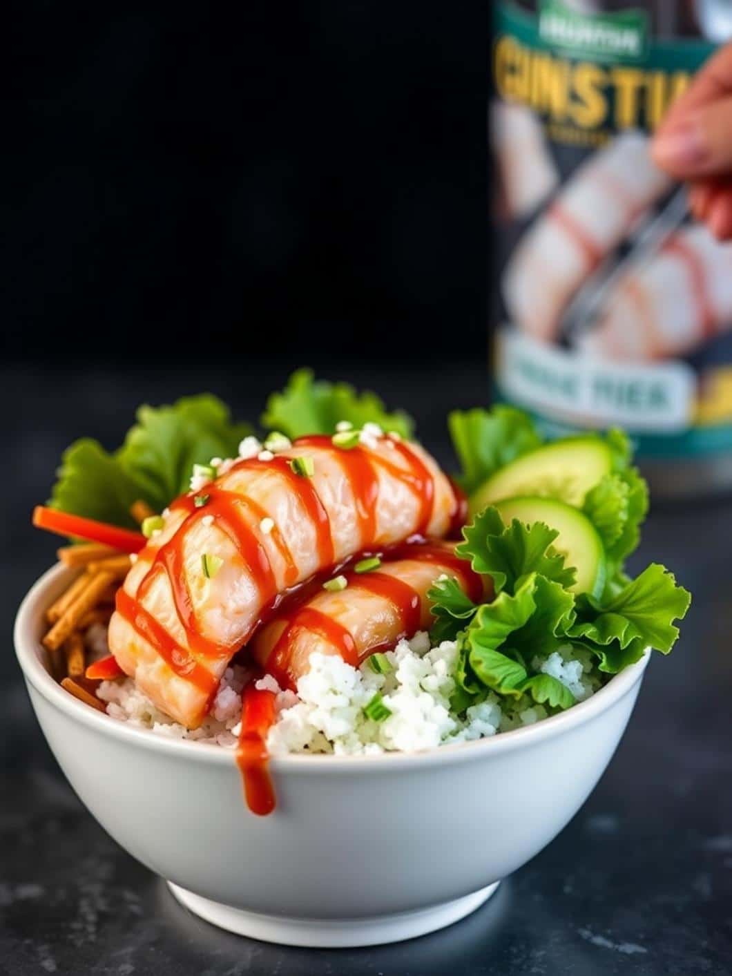 Teriyaki Salmon Sushi Bowl Poke Recipe