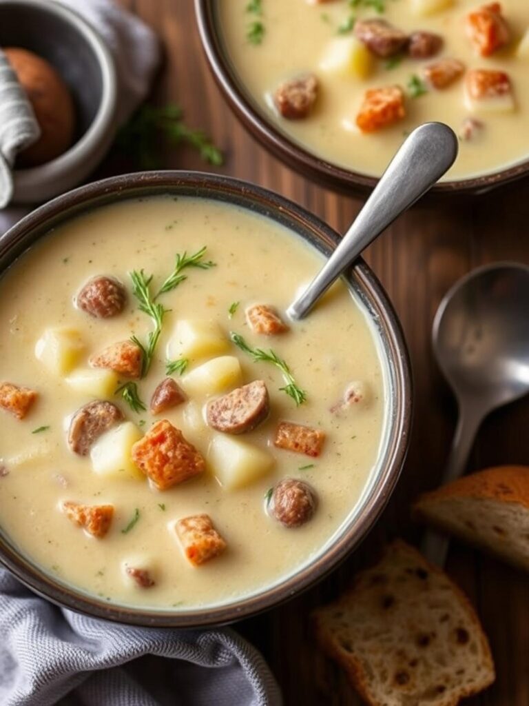 Creamy Sausage Potato Soup Recipe for Winter Dinner