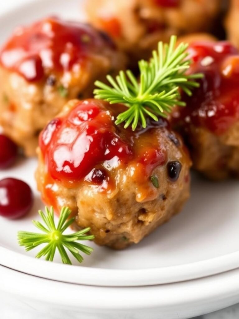 Best Christmas Cranberry Meatballs Appetizer Recipe