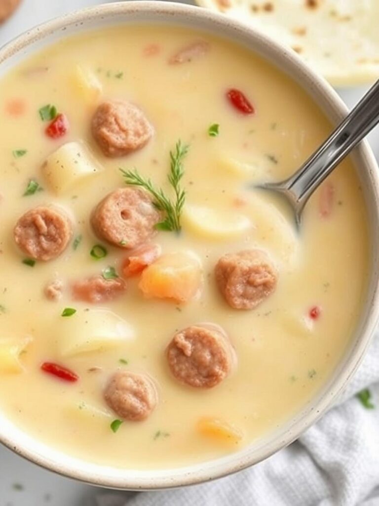 Creamy Sausage Potato Soup Recipe for Winter Dinner
