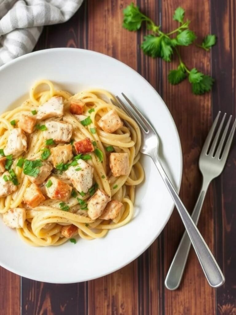 Creamy Rotisserie Chicken Pasta Recipe for Dinner