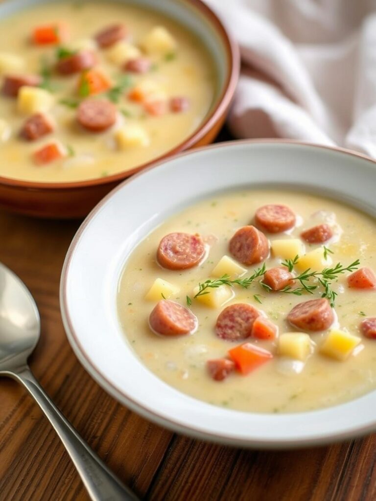 Creamy Sausage Potato Soup Recipe for Winter Dinner