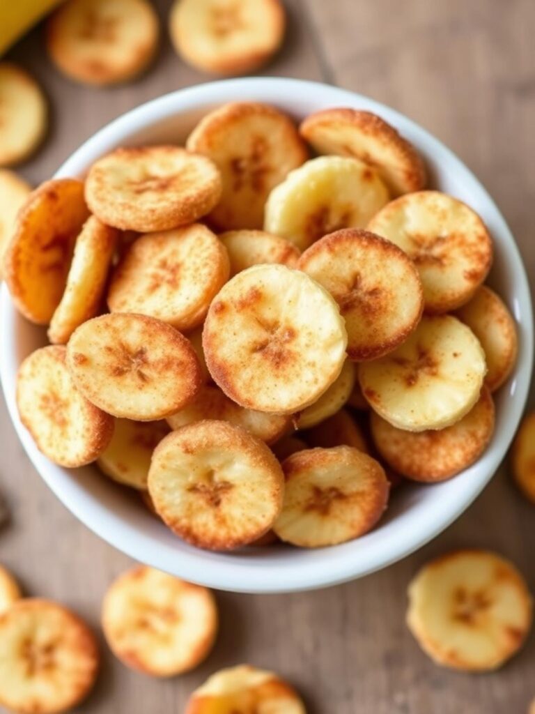 Easy Cinnamon Sugar Banana Chips Recipe Snack