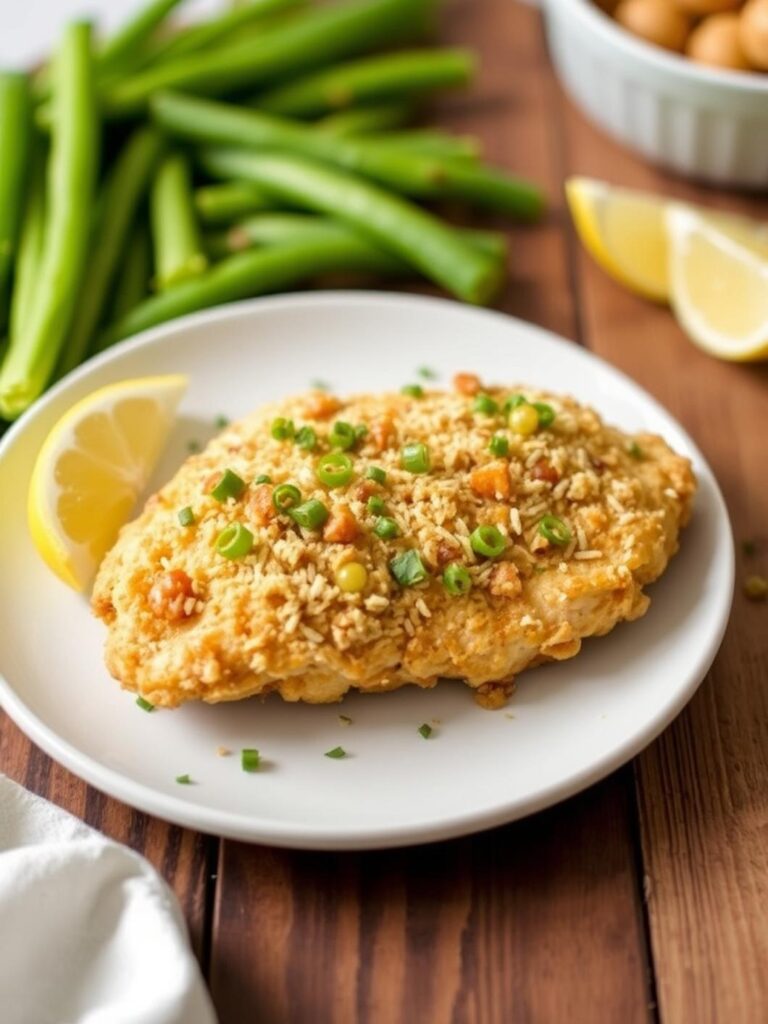 Simple Longhorn Parmesan Crusted Chicken