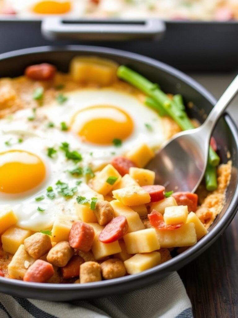 Easy Sausage and Egg Casserole Breakfast