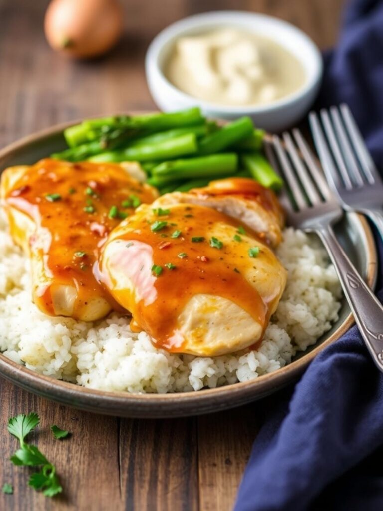 Honey Garlic Chicken Breasts Glazed Dinner