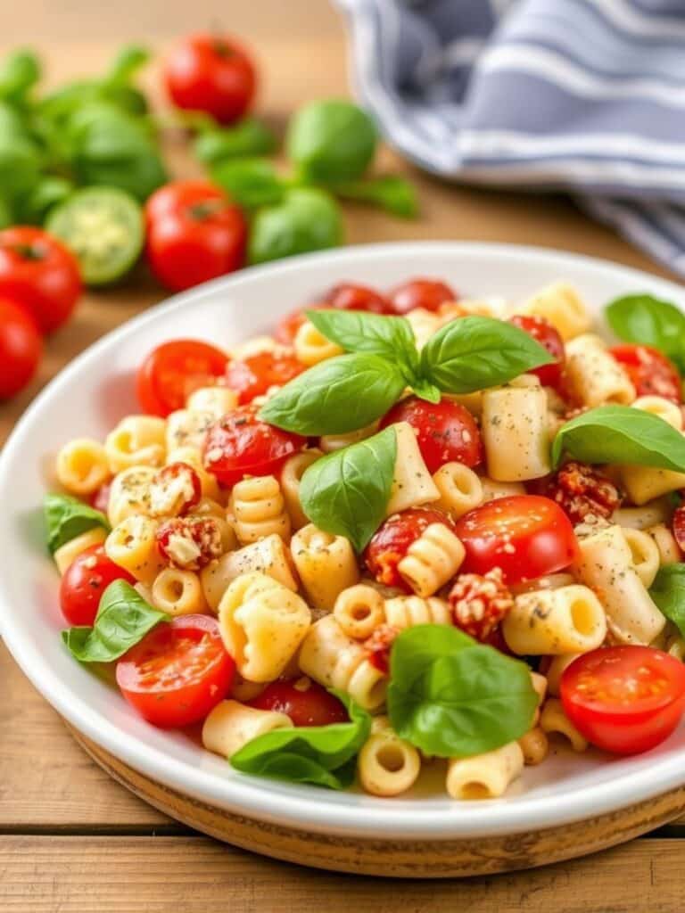 Pizza Pasta Salad Lunch Idea
