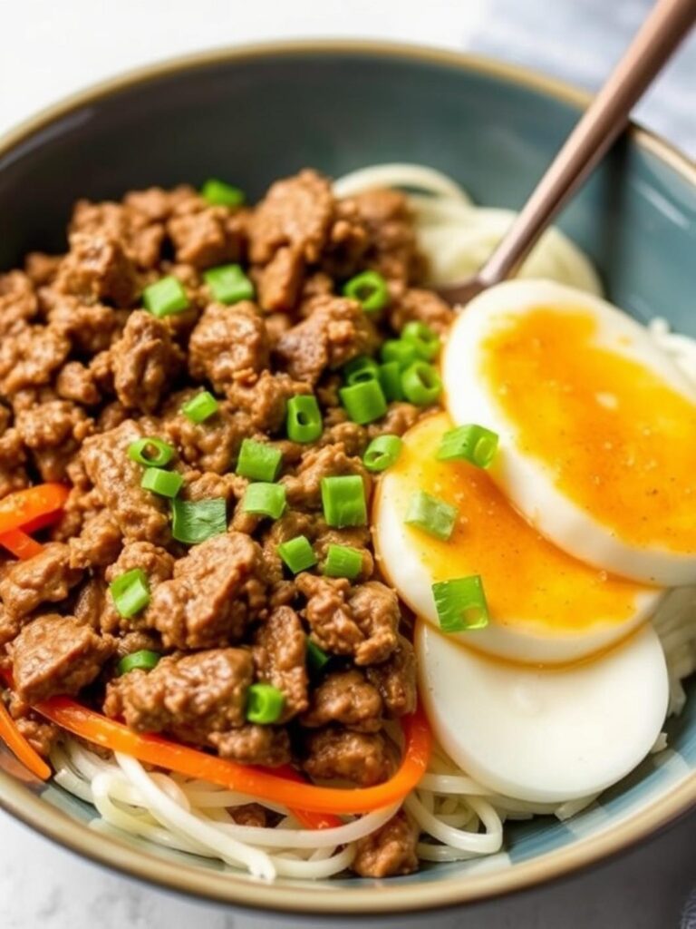 Korean Ground Beef Bowl Easy Dinner