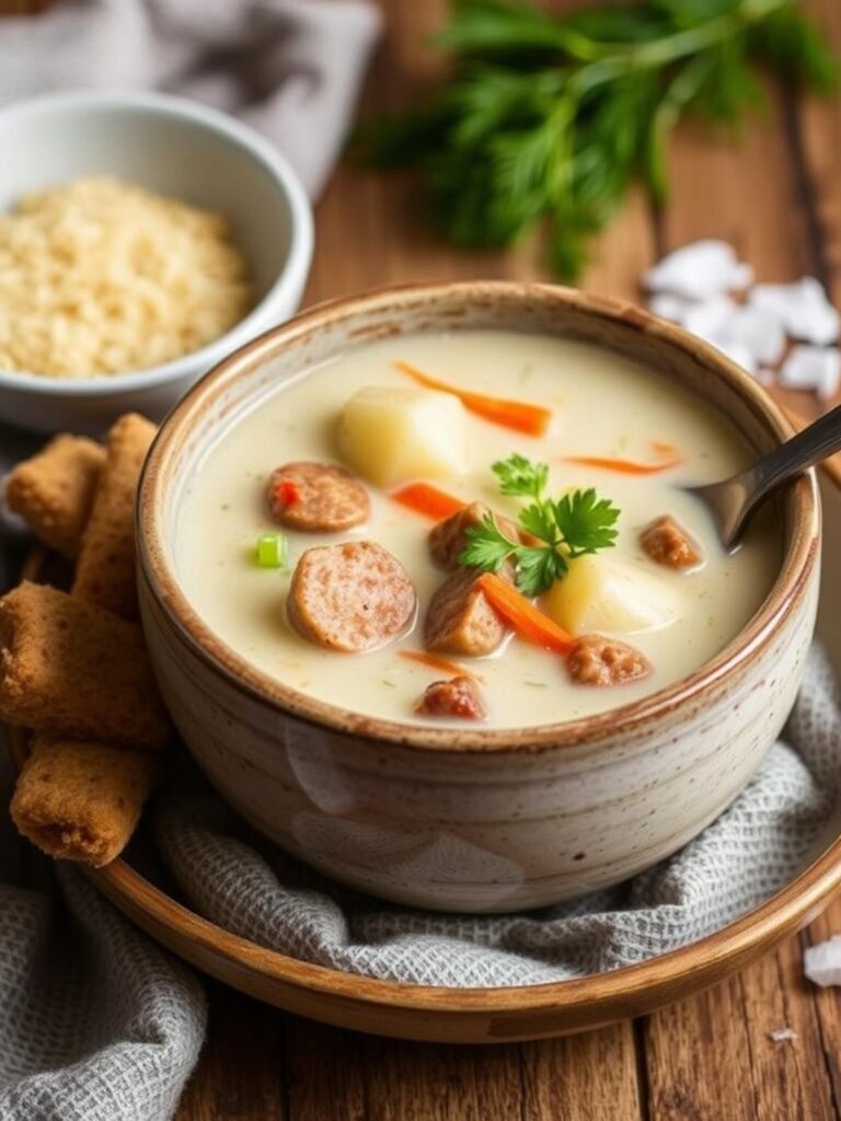 Creamy Sausage Potato Soup Recipe for Winter Dinner