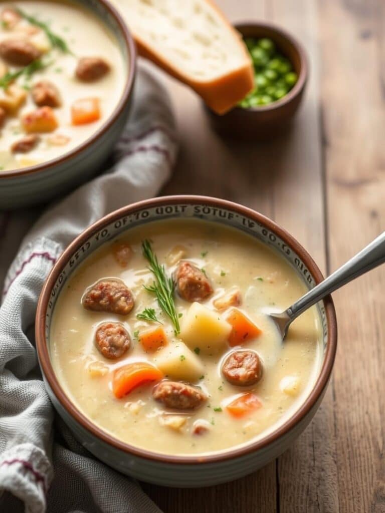 Creamy Sausage Potato Soup Recipe for Winter Dinner