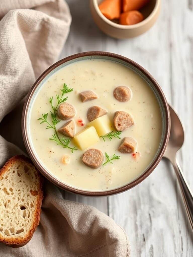 Creamy Sausage Potato Soup Recipe for Winter Dinner