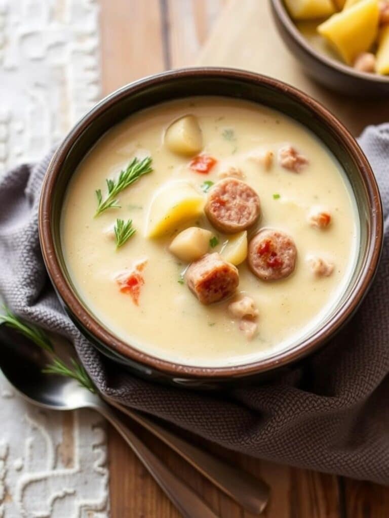 Creamy Sausage Potato Soup Recipe for Winter Dinner