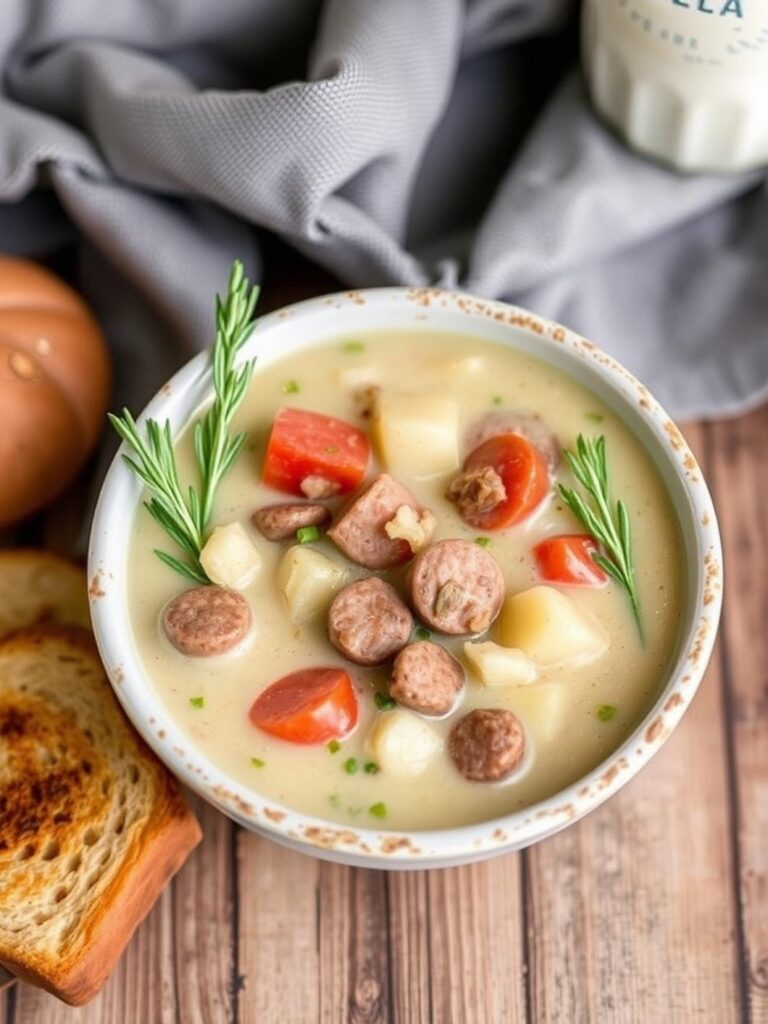 Creamy Sausage Potato Soup Recipe for Winter Dinner