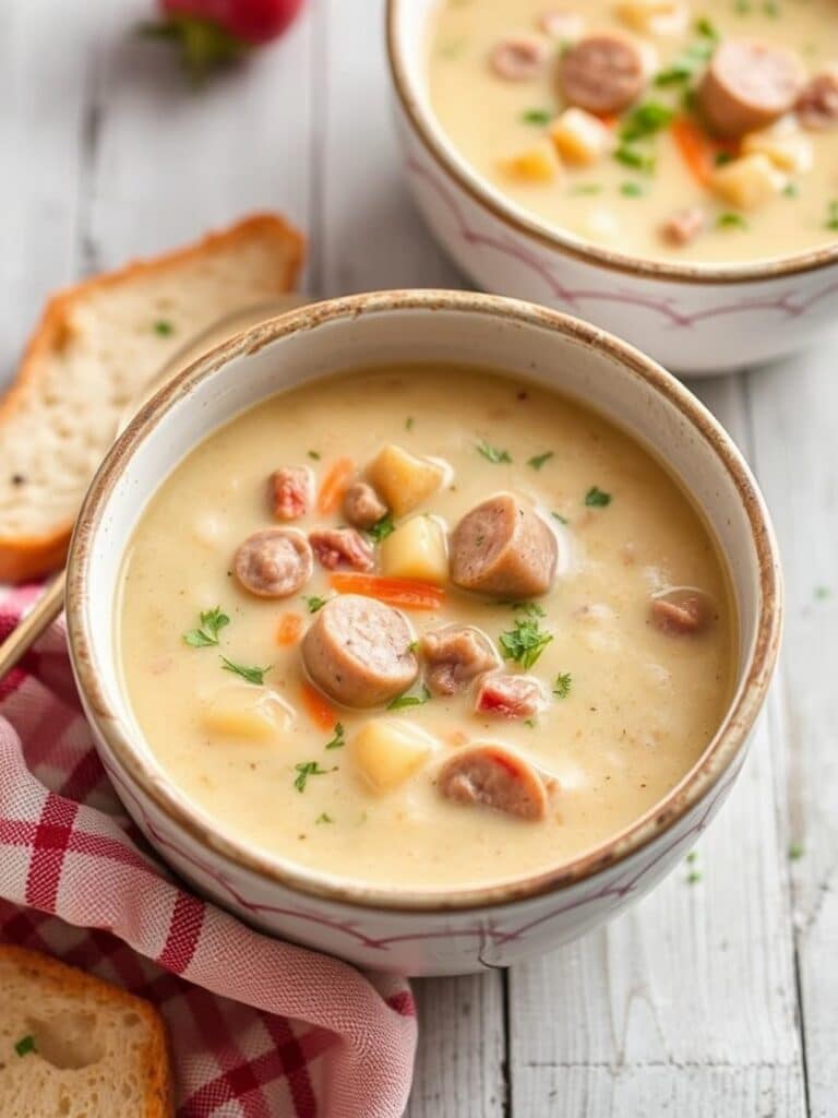 Creamy Sausage Potato Soup Recipe for Winter Dinner