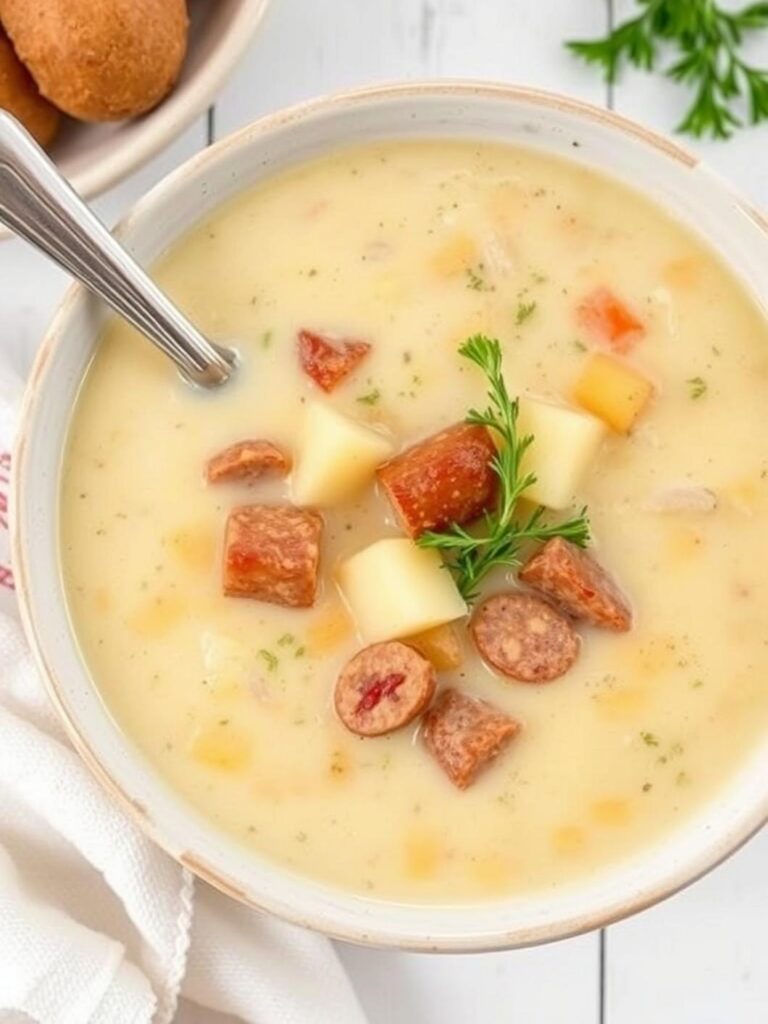 Creamy Sausage Potato Soup Recipe for Winter Dinner
