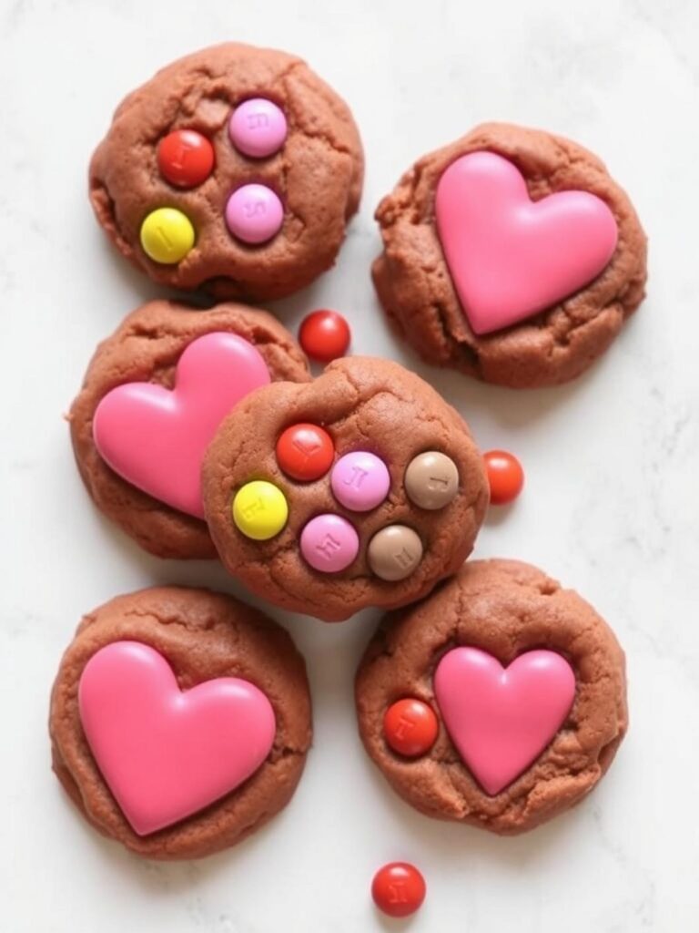 Valentine M&M Cookies – Done in 15 Minutes