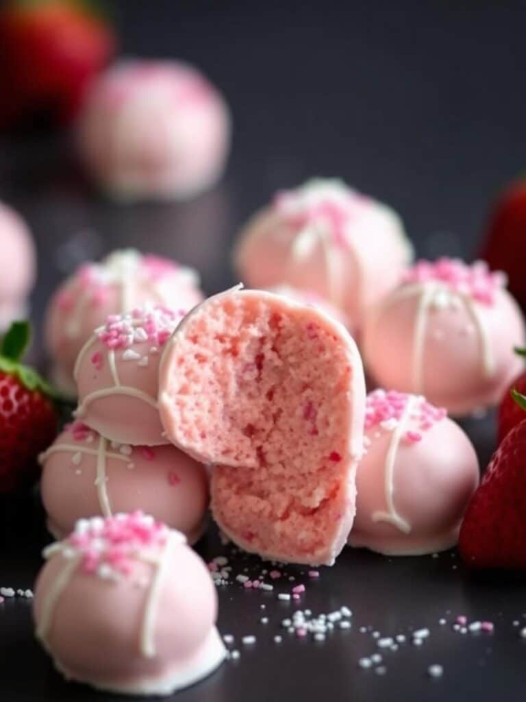 Strawberry Cake Truffles – Just 3 Ingredients