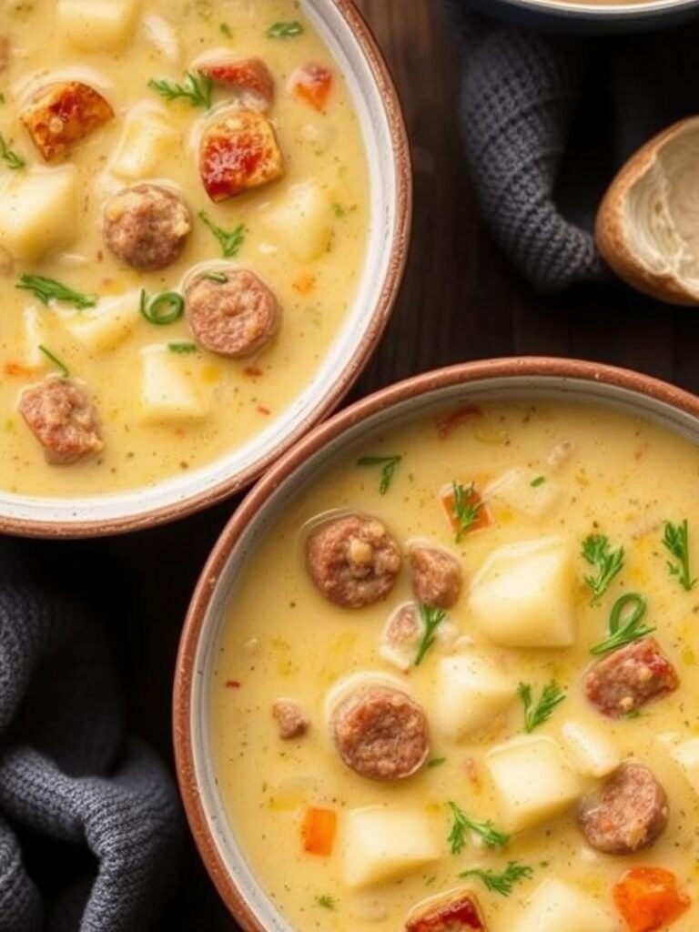 Creamy Sausage Potato Soup Recipe for Winter Dinner