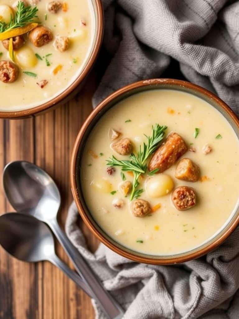 Creamy Sausage Potato Soup Recipe for Winter Dinner