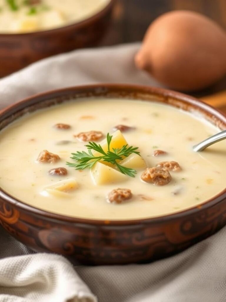 Creamy Sausage Potato Soup Recipe for Winter Dinner