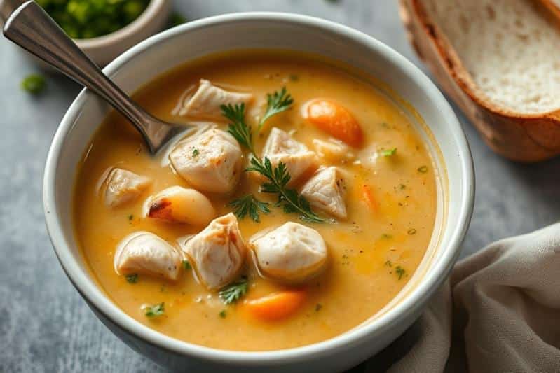 Anti-Inflammatory Creamy Chicken Soup Recipe