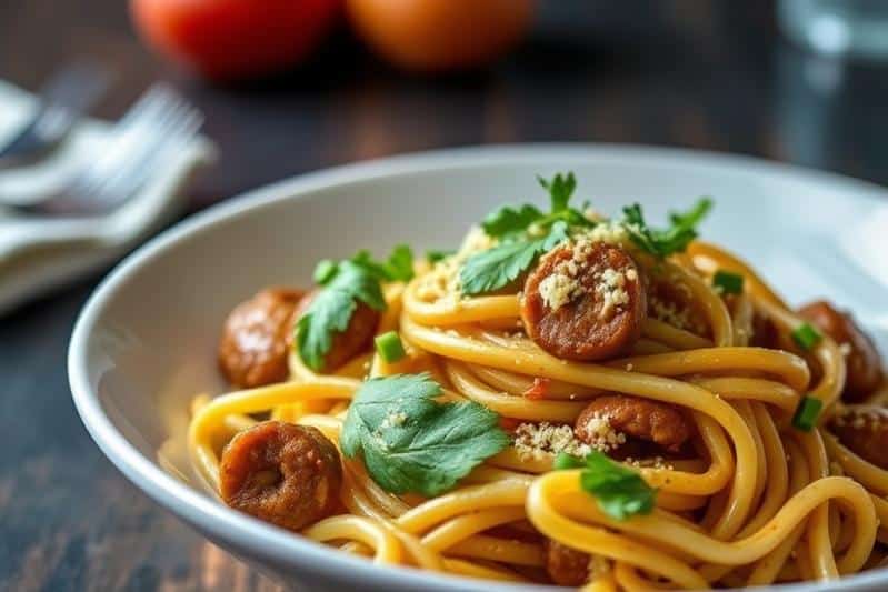 Cajun Sausage Pasta - Quick 20-Minute Dinner