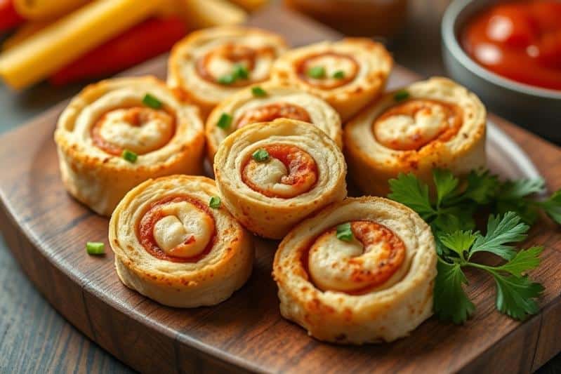 Crack Chicken Pinwheels Party Food