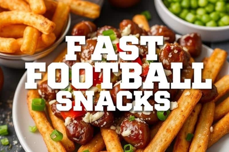 FAST FOOTBALL SNACKS - Ready in 20 Minutes