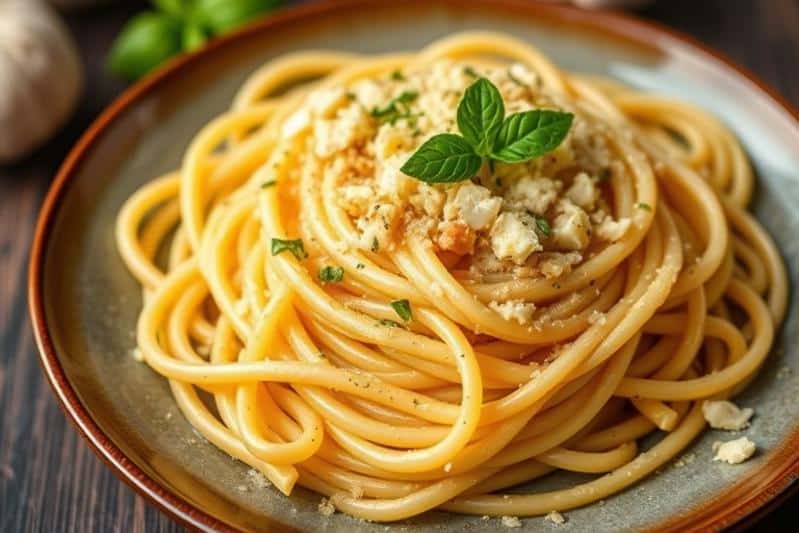 Garlic Butter Pasta : Ready in 20 mins.