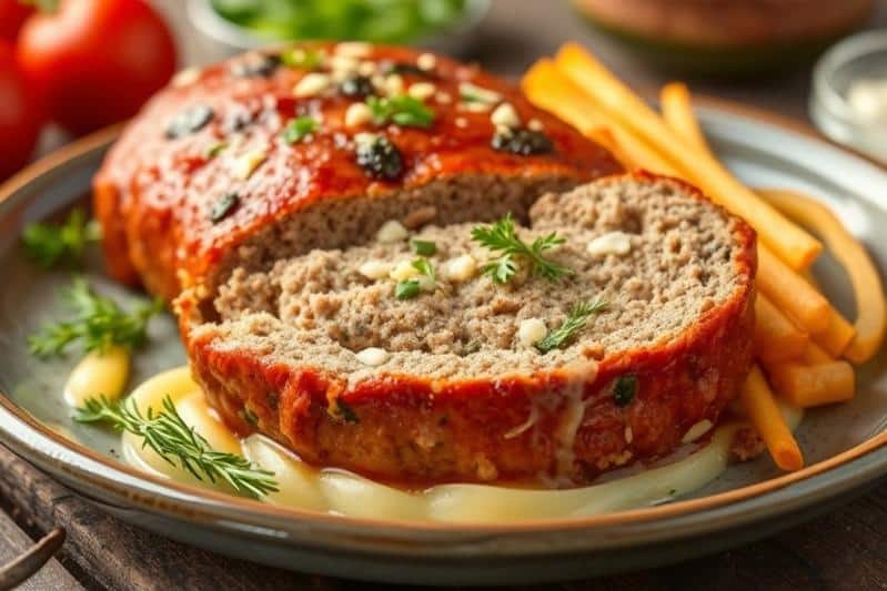 Garlic Parmesan Meatloaf - Simple & Delicious