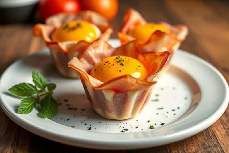 Ham And Egg Cups - Just 3 Ingredients