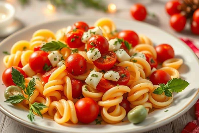 Italian Pasta Salad Christmas Party