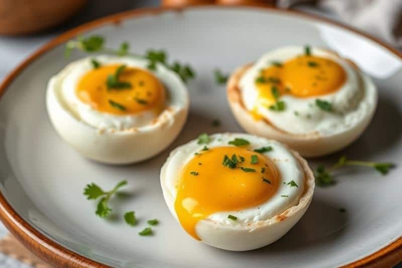 Mediterranean Baked Feta Eggs Breakfast