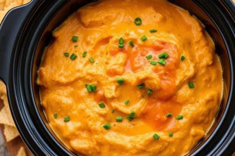 Slow Cooker Buffalo Chicken Dip (Crockpot)