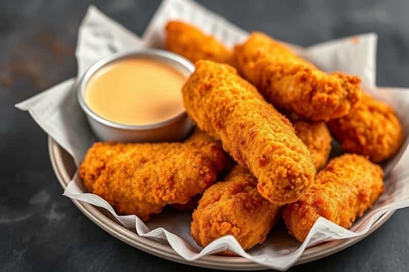 Southern chicken tenders: Tenders with dipping sauce.