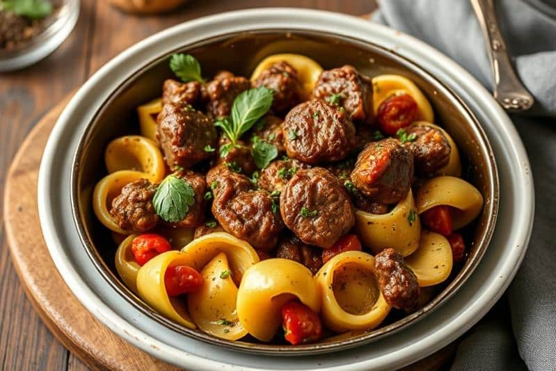 Steak Tortellini Skillet - Quick 20-Minute Dinner