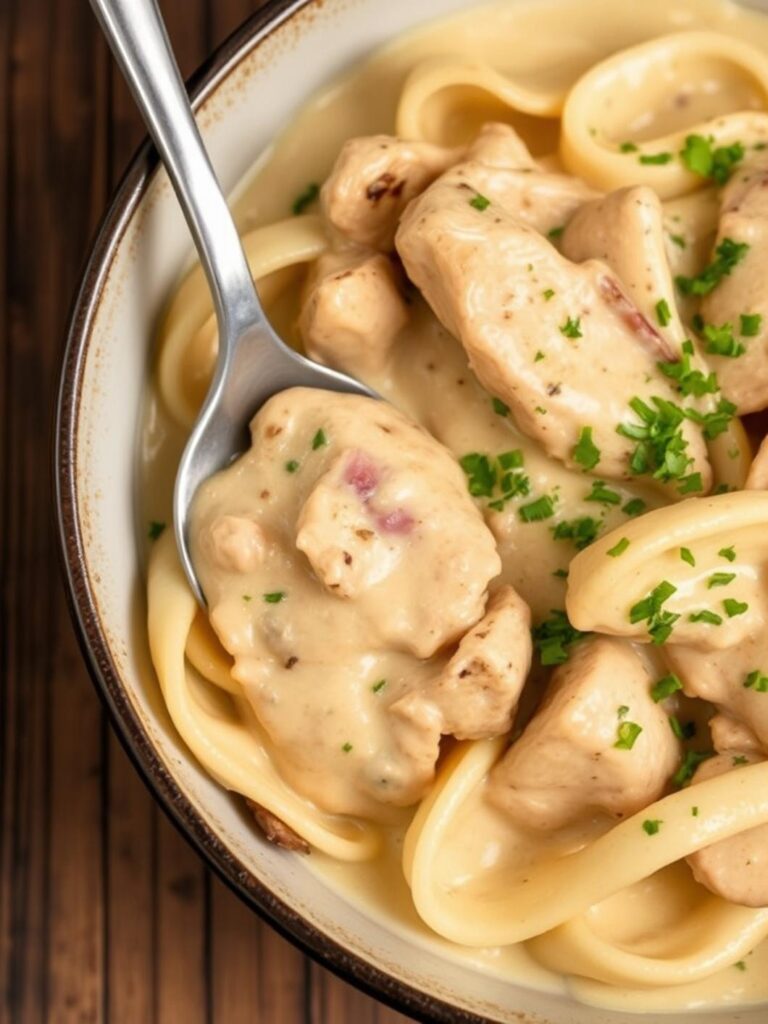 Creamy Chicken Stroganoff – Quick 20-Minute Dinner